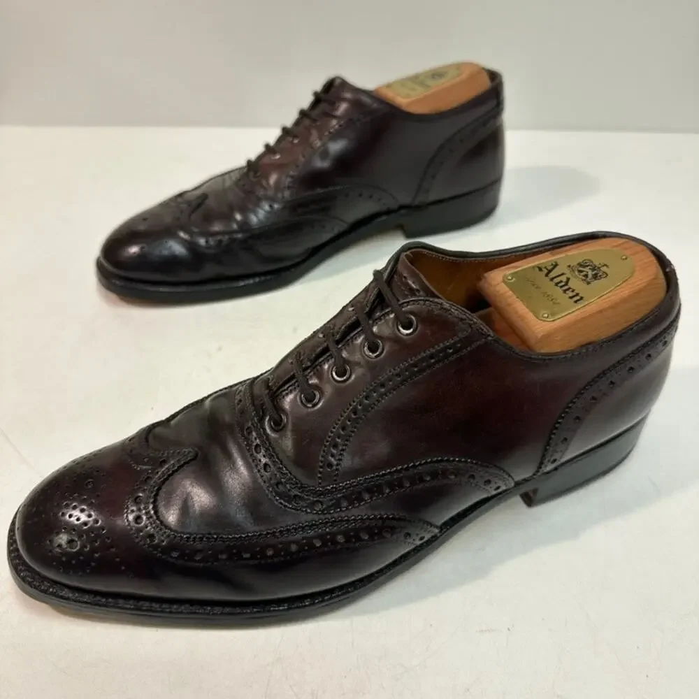 FULLY RESOLED Alden x Brooks Bros. A764 Shell Cordovan Wingtip Brogue USA 8 C